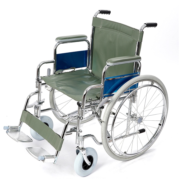 JL901皮革防水加宽轮椅