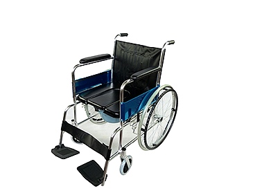 JL609U不锈钢折叠带座便器轮椅